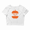 halloween forget candy give me tacos pumpkin Crop Top