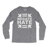 negate hate Long Sleeve Shirts