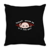 July Peeking Out Asian Baby Boy Throw Pillow