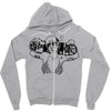 skate or die Zipper Hoodie