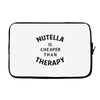 nutella is cheaper than therapy Laptop sleeve