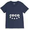 loco coco skul V-Neck Tee