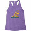wallabies gold logo Racerback Tank