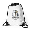 phantom tardis Drawstring Bags