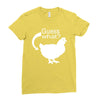 chiken butt Ladies Fitted T-Shirt