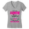 I&rsquo;m Called Auntie Because I&rsquo;m Way Too Cool To Be Called Grandma Women's V-Neck T-Shirt