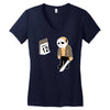friday the 12th funny horror movie Women's V-Neck T-Shirt