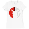 pikachu silhouette Ladies Fitted T-Shirt