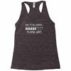 dad to be loading please wait new Racerback Tank