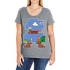Mario Games Ladies Curvy T-Shirt