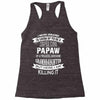 Super Cool Papaw Of A Freaking Awesome Granddaughter Racerback Tank