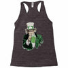 st patricks day  uncle sam Racerback Tank