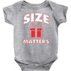 size matters Baby Bodysuit