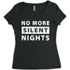 No More Silent Nights Women's Triblend Scoop T-shirt