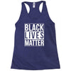 black lives matter Racerback Tank