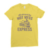 hot mess express Ladies Fitted T-Shirt