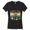 surf for life Women's V-Neck T-Shirt