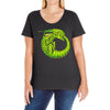 alien ouroboros Ladies Curvy T-Shirt