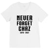 Never Forget Chaz V-Neck Tee