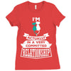 I Am Cat Actually In A Very Commited Relationship Ladies Fitted T-Shirt
