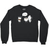 coffee that's always late Crewneck Sweatshirt