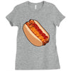hotdogs on a bun Ladies Fitted T-Shirt