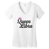 queen libra Women's V-Neck T-Shirt