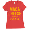 mac and cheese please Ladies Fitted T-Shirt