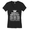 F Chord Dad Funny Guitar Women's V-Neck T-Shirt
