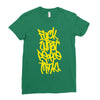 fuck what people think Ladies Fitted T-Shirt