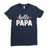 Hello Papa Ladies Fitted T-Shirt