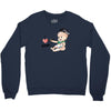 Cute Baby Painter's Mom Love Crewneck Sweatshirt