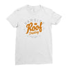 varsity roof drinking Ladies Fitted T-Shirt