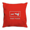 fast food funny Throw Pillow