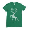 christmas deer Ladies Fitted T-Shirt