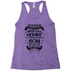 Super Cool Mommy Of A Freaking Awesome Son Racerback Tank