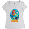 the little cthulhu Women's Triblend Scoop T-shirt