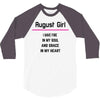 August Girl 3/4 Sleeve Shirt