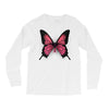 breast cancer butterfly Long Sleeve Shirts