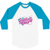 softball diva neon 3/4 Sleeve Shirt