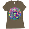 psycho cat Ladies Fitted T-Shirt