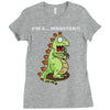 oh no monster Ladies Fitted T-Shirt