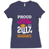Class of 2017 Proud GrandMother Graduation Ladies Fitted T-Shirt