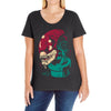 alien plant Ladies Curvy T-Shirt