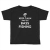 keep calm bass fishing Toddler T-shirt