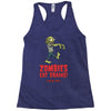 zombies eat brains Racerback Tank