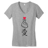 Japanese Love Women's V-Neck T-Shirt