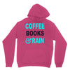 coffee books and rain Unisex Hoodie