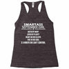 Smartass September Girl Racerback Tank