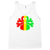 rasta skull and crossbones Tank Top